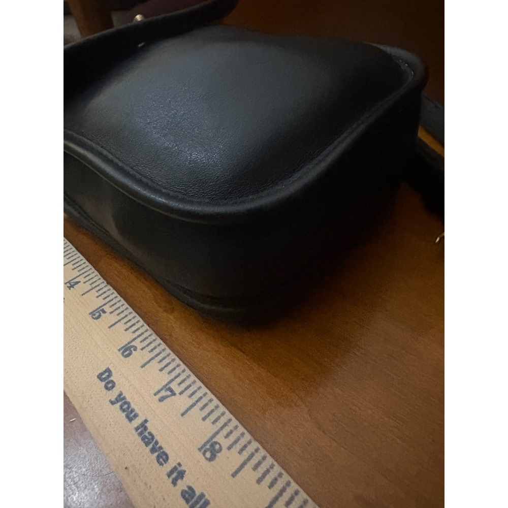 Vintage Coach 9973 Black Leather Turnlock Mini Crossbody Bag USA - Picture 7 of 8